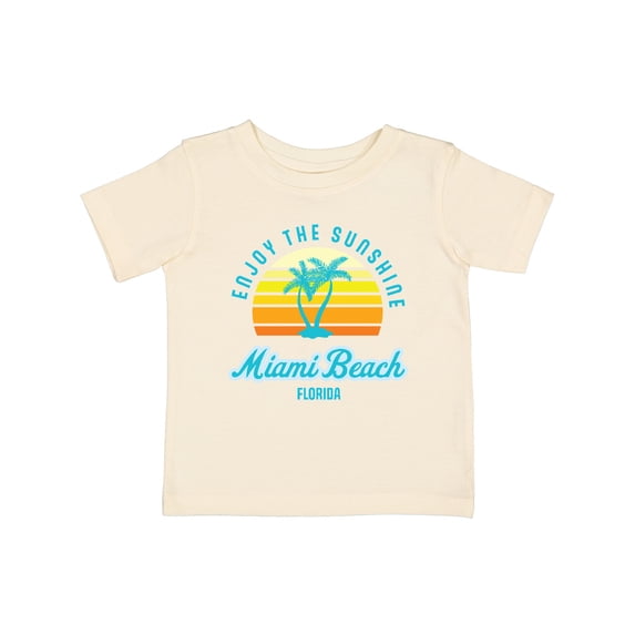 Inktastic Summer Enjoy the Sunshine Miami Beach Florida in Blue Boys or Girls Baby T-Shirt