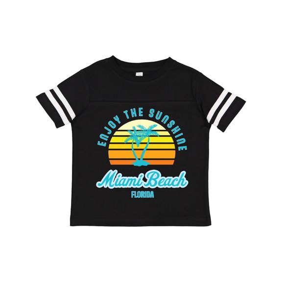 Inktastic Summer Enjoy the Sunshine Miami Beach Florida in Blue Boys or Girls Toddler T-Shirt
