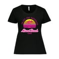 thumbnail image 1 of Inktastic Summer Enjoy the Sunshine Miami Beach Florida in Pink Women's Plus Size T-Shirt, 1 of 5