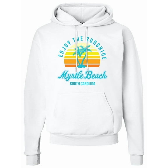Inktastic Summer Enjoy the Sunshine Myrtle Beach South Carolina Blue Adult Hoodie Sweatshirt
