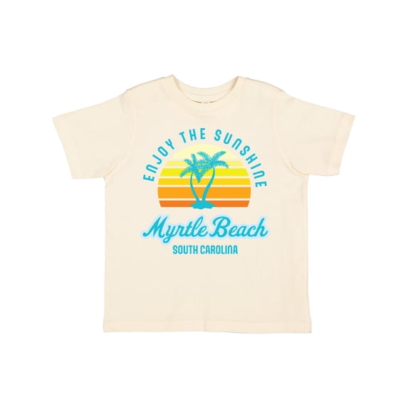 Inktastic Summer Enjoy the Sunshine Myrtle Beach South Carolina Blue Boys or Girls Toddler T-Shirt