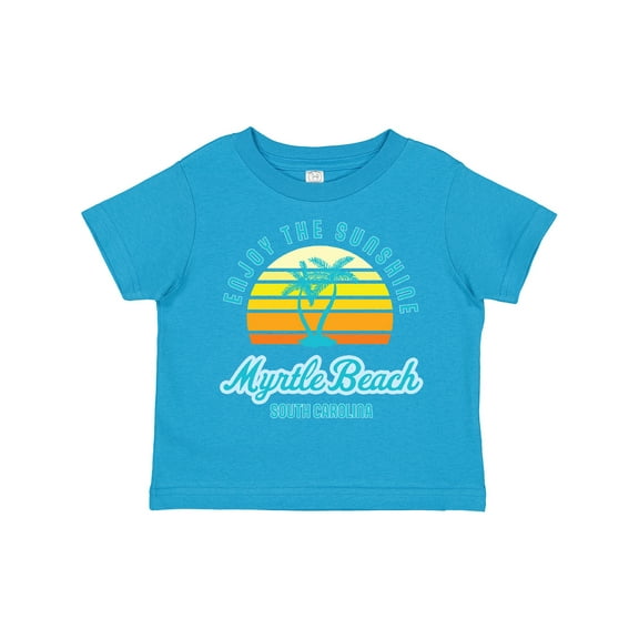 Inktastic Summer Enjoy the Sunshine Myrtle Beach South Carolina Blue Boys or Girls Toddler T-Shirt