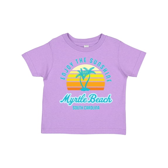 Inktastic Summer Enjoy the Sunshine Myrtle Beach South Carolina Blue Boys or Girls Toddler T-Shirt