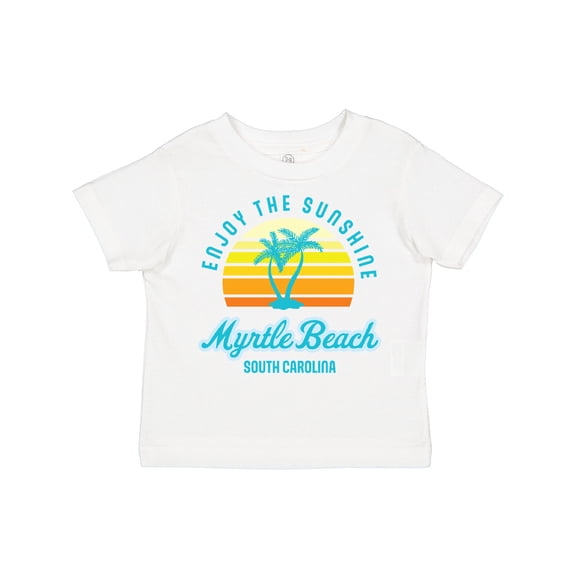 Inktastic Summer Enjoy the Sunshine Myrtle Beach South Carolina Blue Boys or Girls Toddler T-Shirt