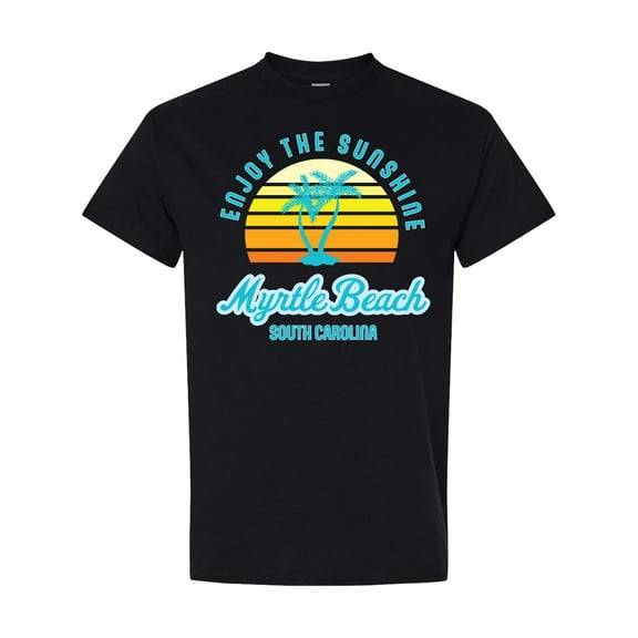 Inktastic Summer Enjoy the Sunshine Myrtle Beach South Carolina Blue T-Shirt