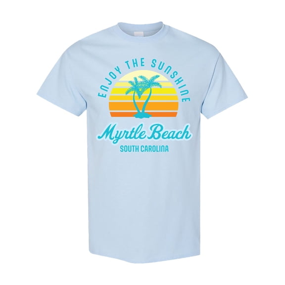 Inktastic Summer Enjoy the Sunshine Myrtle Beach South Carolina Blue T-Shirt