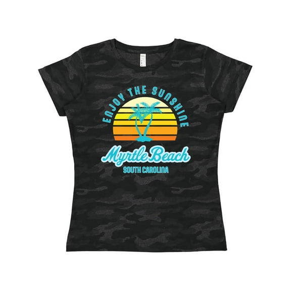 Inktastic Summer Enjoy the Sunshine Myrtle Beach South Carolina Blue Women's T-Shirt