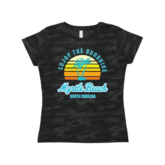 Inktastic Summer Enjoy the Sunshine Myrtle Beach South Carolina Blue Women's T-Shirt