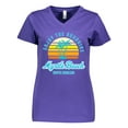 thumbnail image 1 of Inktastic Summer Enjoy the Sunshine Myrtle Beach South Carolina Blue Women's V-Neck T-Shirt, 1 of 5