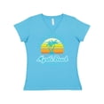 thumbnail image 1 of Inktastic Summer Enjoy the Sunshine Myrtle Beach South Carolina Blue Women's V-Neck T-Shirt, 1 of 5
