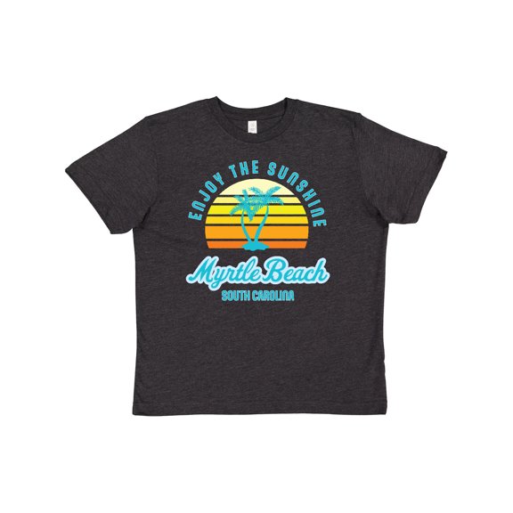 Inktastic Summer Enjoy the Sunshine Myrtle Beach South Carolina Blue Youth T-Shirt