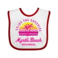 thumbnail image 1 of Inktastic Summer Enjoy the Sunshine Myrtle Beach South Carolina Pink Boys or Girls Baby Bib, 1 of 4