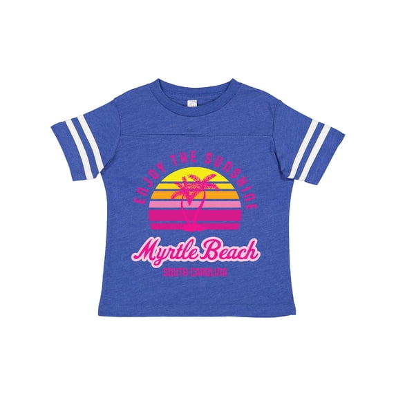 Inktastic Summer Enjoy the Sunshine Myrtle Beach South Carolina Pink Boys or Girls Toddler T-Shirt