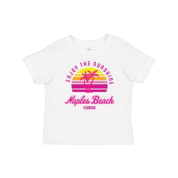 Inktastic Summer Enjoy the Sunshine Naples Beach Florida in Pink Boys or Girls Baby T-Shirt