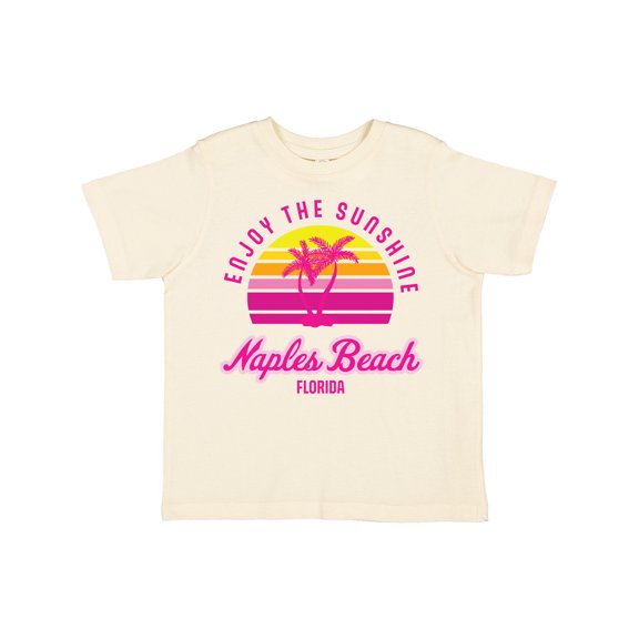 Inktastic Summer Enjoy the Sunshine Naples Beach Florida in Pink Boys or Girls Toddler T-Shirt