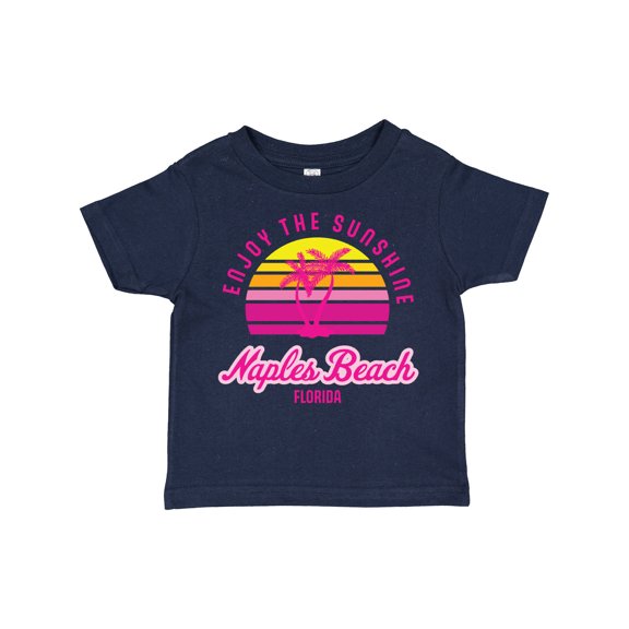 Inktastic Summer Enjoy the Sunshine Naples Beach Florida in Pink Boys or Girls Toddler T-Shirt