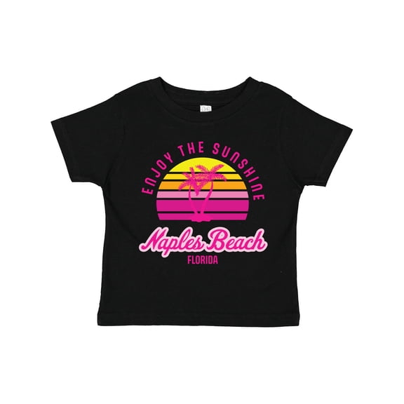 Inktastic Summer Enjoy the Sunshine Naples Beach Florida in Pink Boys or Girls Toddler T-Shirt