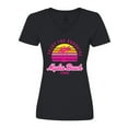 thumbnail image 1 of Inktastic Summer Enjoy the Sunshine Naples Beach Florida in Pink Women's V-Neck T-Shirt, 1 of 5