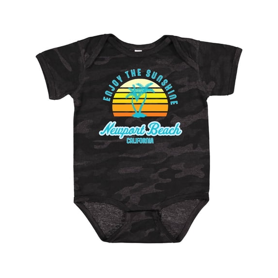 Inktastic Summer Enjoy the Sunshine Newport Beach Florida in Blue Boys or Girls Baby Bodysuit
