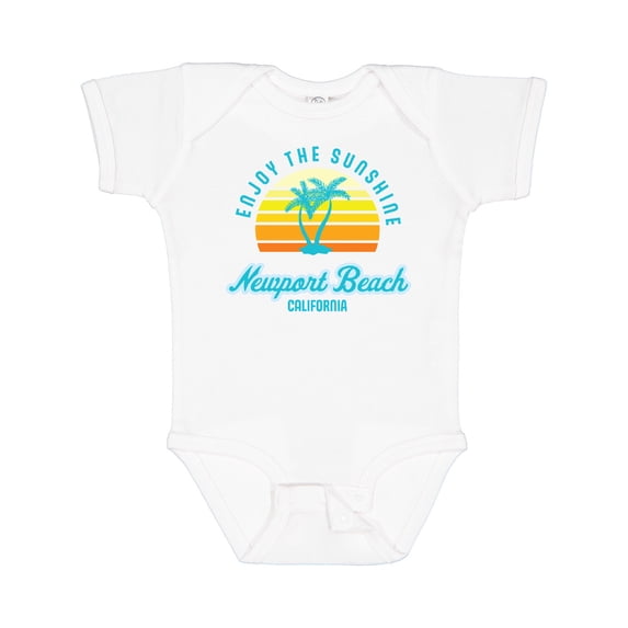Inktastic Summer Enjoy the Sunshine Newport Beach Florida in Blue Boys or Girls Baby Bodysuit
