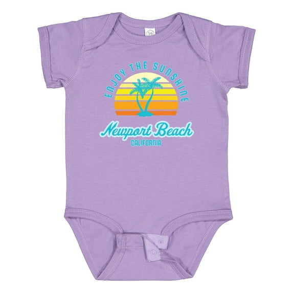 Inktastic Summer Enjoy the Sunshine Newport Beach Florida in Blue Boys or Girls Baby Bodysuit