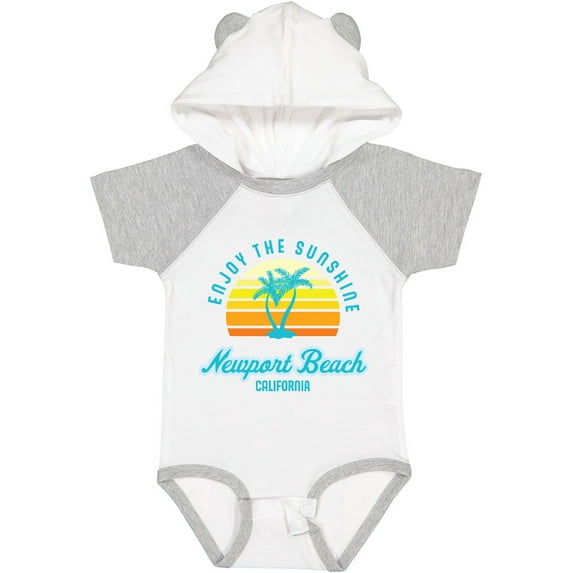 Inktastic Summer Enjoy the Sunshine Newport Beach Florida in Blue Boys or Girls Baby Bodysuit