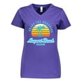 thumbnail image 1 of Inktastic Summer Enjoy the Sunshine Newport Beach Florida in Blue Women's V-Neck T-Shirt, 1 of 5