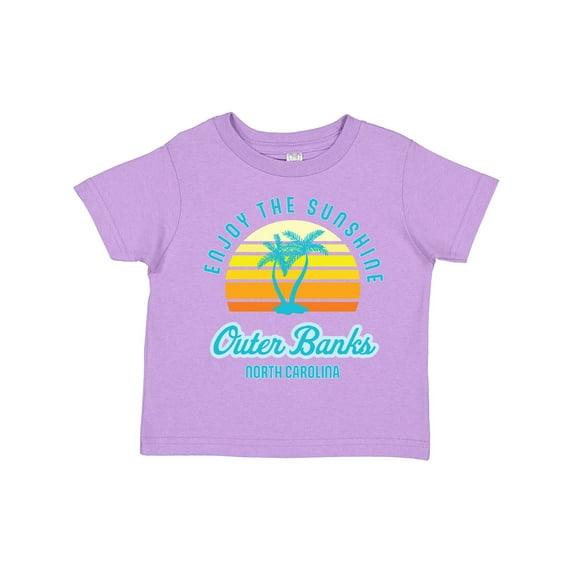 Inktastic Summer Enjoy the Sunshine Outer Banks North Carolina in Blue Boys or Girls Toddler T-Shirt