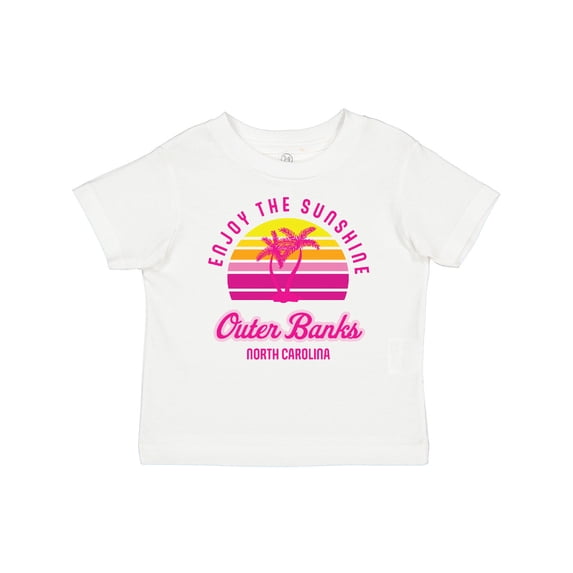 Inktastic Summer Enjoy the Sunshine Outer Banks North Carolina in Pink Boys or Girls Baby T-Shirt