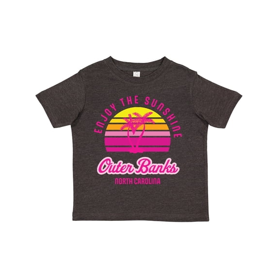 Inktastic Summer Enjoy the Sunshine Outer Banks North Carolina in Pink Boys or Girls Toddler T-Shirt