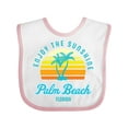 thumbnail image 1 of Inktastic Summer Enjoy the Sunshine Palm Beach Florida in Blue Boys or Girls Baby Bib, 1 of 4