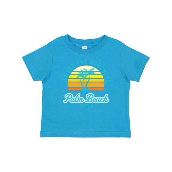 Inktastic Summer Enjoy the Sunshine Palm Beach Florida in Blue Boys or Girls Baby T-Shirt