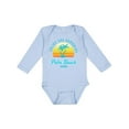 thumbnail image 1 of Inktastic Summer Enjoy the Sunshine Palm Beach Florida in Blue Boys or Girls Long Sleeve Baby Bodysuit, 1 of 5