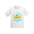 thumbnail image 1 of Inktastic Summer Enjoy the Sunshine Palm Beach Florida in Blue Youth T-Shirt, 1 of 5