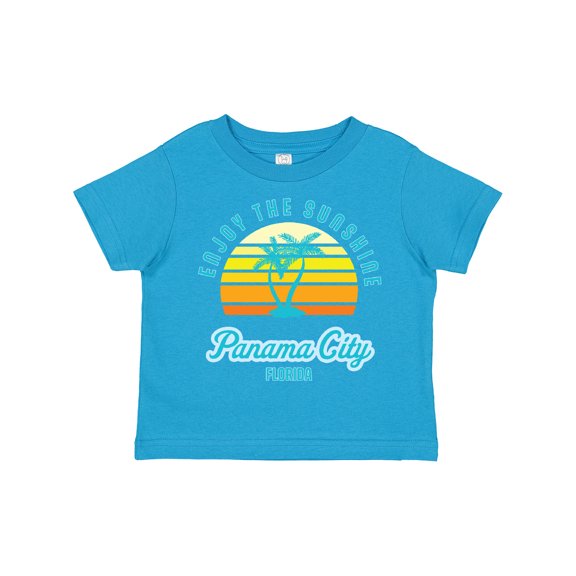Inktastic Summer Enjoy the Sunshine Panama City Florida in Blue Boys or Girls Toddler T-Shirt