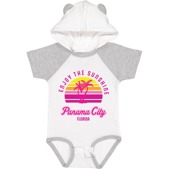 Inktastic Summer Enjoy the Sunshine Panama City Florida in Pink Boys or Girls Baby Bodysuit