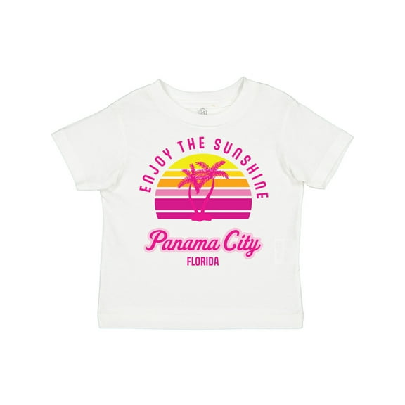Inktastic Summer Enjoy the Sunshine Panama City Florida in Pink Boys or Girls Toddler T-Shirt