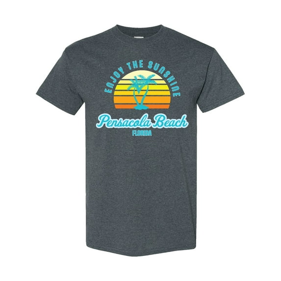 Inktastic Summer Enjoy the Sunshine Pensacola Beach Florida in Blue T-Shirt