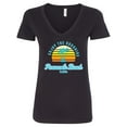 thumbnail image 1 of Inktastic Summer Enjoy the Sunshine Pensacola Beach Florida in Blue Women's V-Neck T-Shirt, 1 of 5