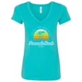 thumbnail image 1 of Inktastic Summer Enjoy the Sunshine Pensacola Beach Florida in Blue Women's V-Neck T-Shirt, 1 of 5