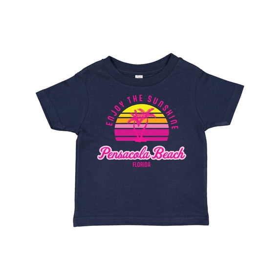 Inktastic Summer Enjoy the Sunshine Pensacola Beach Florida in Pink Boys or Girls Toddler T-Shirt