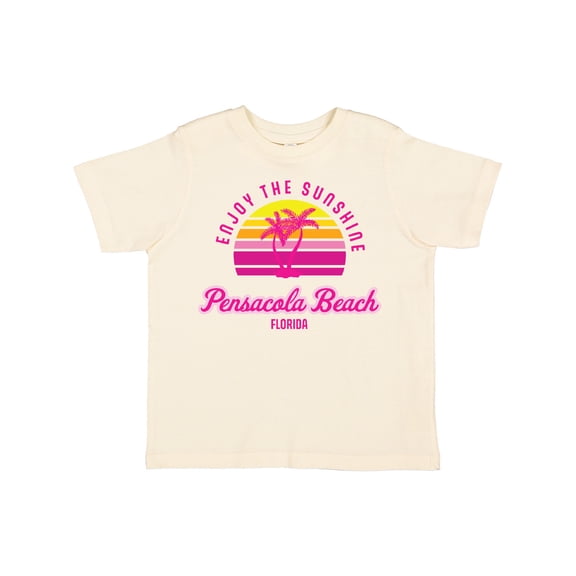 Inktastic Summer Enjoy the Sunshine Pensacola Beach Florida in Pink Boys or Girls Toddler T-Shirt