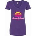 thumbnail image 1 of Inktastic Summer Enjoy the Sunshine Pensacola Beach Florida in Pink Women's V-Neck T-Shirt, 1 of 5