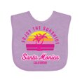 thumbnail image 1 of Inktastic Summer Enjoy the Sunshine Santa Monica California in Pink Boys or Girls Baby Bib, 1 of 4