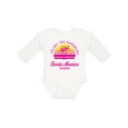 thumbnail image 1 of Inktastic Summer Enjoy the Sunshine Santa Monica California in Pink Boys or Girls Long Sleeve Baby Bodysuit, 1 of 5