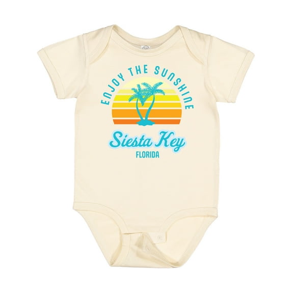Inktastic Summer Enjoy the Sunshine Siesta Key Florida in Blue Boys or Girls Baby Bodysuit