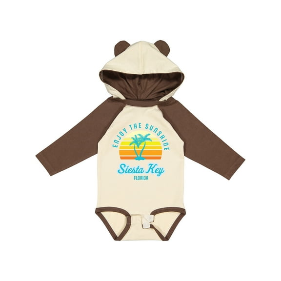 Inktastic Summer Enjoy the Sunshine Siesta Key Florida in Blue Boys or Girls Long Sleeve Baby Bodysuit