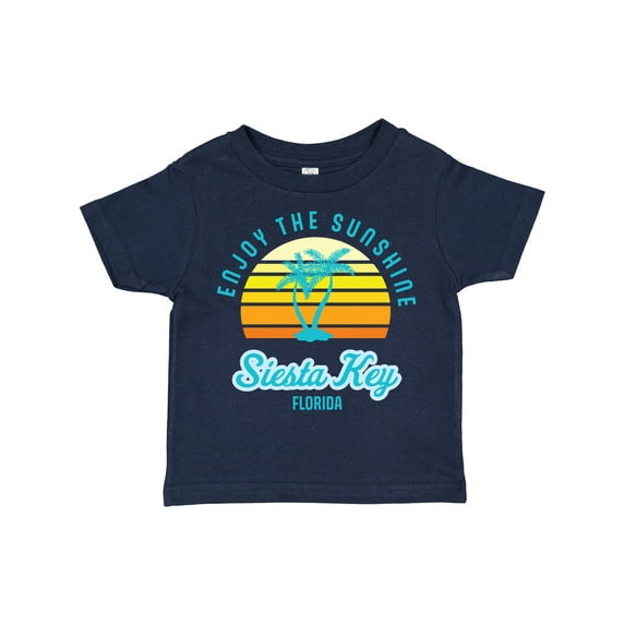 Inktastic Summer Enjoy the Sunshine Siesta Key Florida in Blue Boys or Girls Toddler T-Shirt