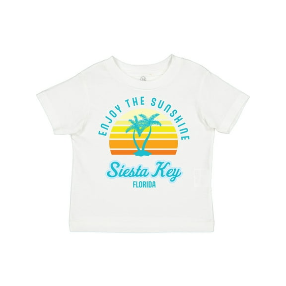 Inktastic Summer Enjoy the Sunshine Siesta Key Florida in Blue Boys or Girls Toddler T-Shirt