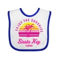 thumbnail image 1 of Inktastic Summer Enjoy the Sunshine Siesta Key Florida in Pink Boys or Girls Baby Bib, 1 of 4